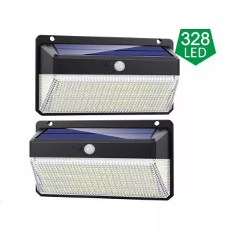 Viking vanjska solarna LED svjetiljka M328 sa senzorom pokreta, set od 2 kom Viking vanjska solarna LED svjetiljka M328 sa senzorom pokreta, set od 2 kom