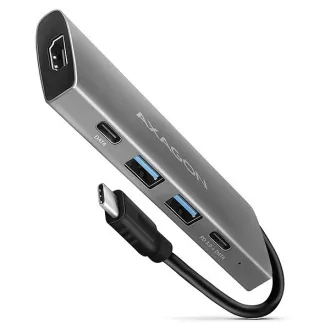 AXAGON HMC-5G2, USB 10Gbps hub, portovi 2x USB-A, 2x USB-C, HDMI 4k/60, PD 100W, USB-C kabel 13cm
