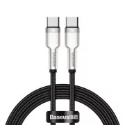 Baseus Cafule Series kabel za punjenje/podatkovni kabel USB-C muški na USB-C muški s metalnim terminalima 100W 1m, crni
