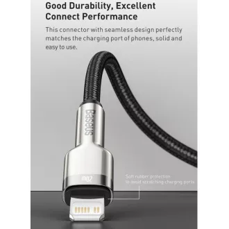 Baseus Cafule Series USB-C kabel za punjenje/podatkovni kabel za Lightning PD 20W 1m, crni