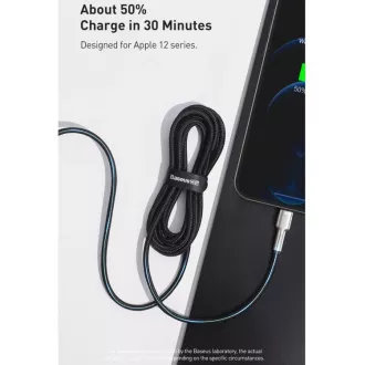Baseus Cafule Series USB-C kabel za punjenje/podatkovni kabel za Lightning PD 20W 1m, crni