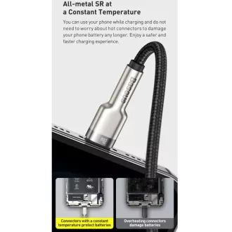 Baseus Cafule Series USB-C kabel za punjenje/podatkovni kabel za Lightning PD 20W 1m, crni