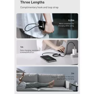 Baseus Cafule Series USB-C kabel za punjenje/podatkovni kabel za Lightning PD 20W 1m, crni
