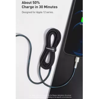 Baseus Cafule Series USB-C kabel za punjenje/podatkovni kabel za Lightning PD 20W 2m, crni