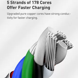 Baseus Cafule Series USB-C kabel za punjenje/podatkovni kabel za Lightning PD 20W 2m, crni