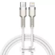 Baseus Cafule Series USB-C kabel za punjenje/podatkovni kabel za Lightning PD 20W 2m, bijeli