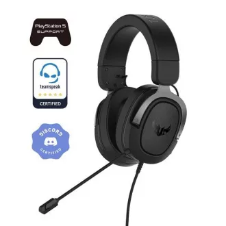ASUS TUF Gaming H3 Gun Metalne slušalice, Gaming Headset, crno-siva ASUS TUF Gaming H3 Gun Metalne slušalice, Gaming Headset, crno-siva