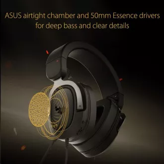 ASUS TUF Gaming H3 Gun Metalne slušalice, Gaming Headset, crno-siva ASUS TUF Gaming H3 Gun Metalne slušalice, Gaming Headset, crno-siva