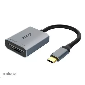 AKASA čitač kartica AK-CR-10BK (SD, microSD), vanjski, USB 3.2 Type-C