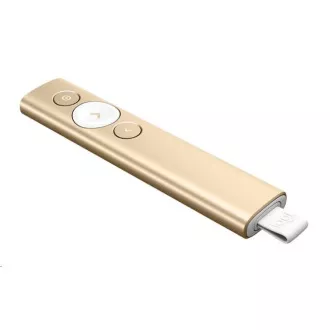 Logitech Spotlight Presenter, bežični, Bluetooth, zlatni