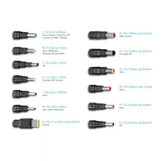 AVACOM QuickTIP 65W - univerzalni adapter za prijenosna računala + 13 konektora