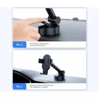 Baseus Simplism Gravity držač za automobil (nadzorna ploča), crna Baseus Simplism Gravity držač za automobil (nadzorna ploča), crna