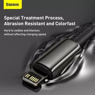 Baseus Tungsten Gold brzo punjenje/podatkovni kabel USB-C na Lightning PD 20W 2m, crni