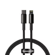 Baseus Tungsten Gold brzo punjenje/podatkovni kabel USB-C na Lightning PD 20W 1m, crni