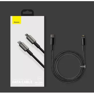 Baseus Tungsten Gold brzo punjenje/podatkovni kabel USB-C na Lightning PD 20W 1m, crni