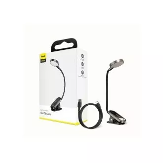 Baseus LED lampa za čitanje sa kopčom, siva