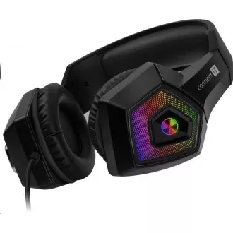 CONNECT IT gaming slušalice BATTLE RGB Ed. 3, s mikrofonom, crna