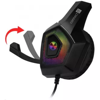 CONNECT IT gaming slušalice BATTLE RGB Ed. 3, s mikrofonom, crna