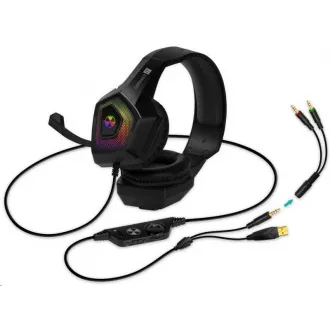 CONNECT IT gaming slušalice BATTLE RGB Ed. 3, s mikrofonom, crna