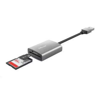 TRUST čitač memorijskih kartica DALYX Fast, vanjski, USB 3.2, 8cm TRUST čitač memorijskih kartica DALYX Fast, vanjski, USB 3.2, 8cm