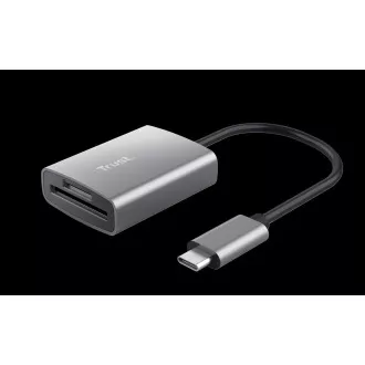 TRUST čitač memorijskih kartica DALYX Fast, vanjski, USB-C, 8cm