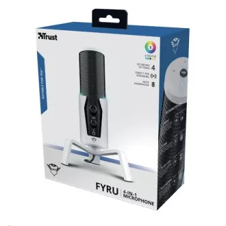 TRUST mikrofon GXT 258W Fyru USB 4-u-1 mikrofon za strujanje PS5 TRUST mikrofon GXT 258W Fyru USB 4-u-1 mikrofon za strujanje PS5