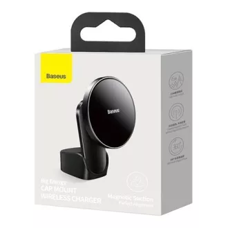 Baseus Big Energy držač s bežičnim punjenjem 15W crni (kompatibilan s Apple iPhone 12 serijom) Baseus Big Energy držač s bežičnim punjenjem 15W crni (kompatibilan s Apple iPhone 12 serijom)