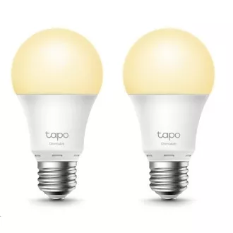 TP-Link Tapo L510E (pakiranje od 2 komada) pametna WiFi LED žarulja s prigušivanjem (bijela, 2700K, 806lm, 2,4 GHz, E27)