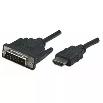 Manhattan kabel HDMI na DVI-D, Dual Link, 1m, crni Manhattan kabel HDMI na DVI-D, Dual Link, 1m, crni