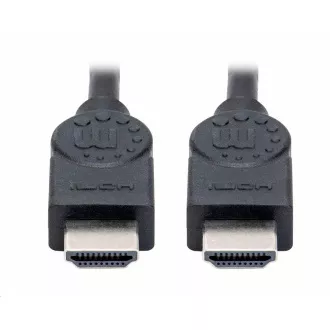 Manhattan HDMI kabel, ARC, 3D, 4K@30Hz, oklopljen, 1,5 m, crni