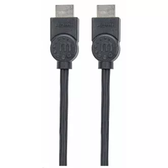 Manhattan HDMI kabel, ARC, 3D, 4K@30Hz, oklopljen, 1,5 m, crni