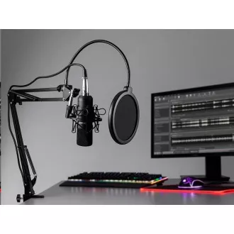 TRACER mikrofon Studio PRO, 3.5 jack, 2.5 m kabel, crni TRACER mikrofon Studio PRO, 3.5 jack, 2.5 m kabel, crni