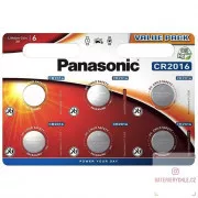 PANASONIC litijska baterija (gumb) CR-2016EL / 6BP 3V (blister 6kom)