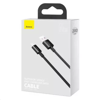 Baseus Superior Series kabel za brzo punjenje USB / Type-C 66W 2m crni Baseus Superior Series kabel za brzo punjenje USB / Type-C 66W 2m crni