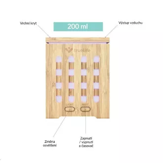 TrueLife AIR Diffuser D7 Bamboo - Aroma difuzor