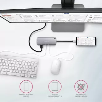 AXAGON HMC-6M2, USB 3.2 Gen 1 hub, portovi 2x USB-A, HDMI, RJ-45 GLAN, SATA M.2 utor, PD 100W, kabel USB-C 18cm AXAGON HMC-6M2, USB 3.2 Gen 1 hub, portovi 2x USB-A, HDMI, RJ-45 GLAN, SATA M.2 utor, PD 100W, kabel USB-C 18cm