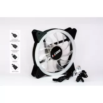 1stCOOL Ventilator AURA EVO Dual Ring ARGB ventilator 12cm 1stCOOL Ventilator AURA EVO Dual Ring ARGB ventilator 12cm