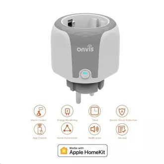 ONVIS Smart utičnica - HomeKit, Wi-Fi 2, 4 GHz ONVIS Smart utičnica - HomeKit, Wi-Fi 2, 4 GHz
