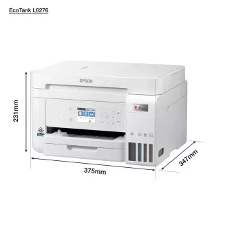 EPSON EcoTank L6276 tintni pisač, 3u1, A4, 1200x4800dpi, 33ppm, USB, Wi-Fi, LAN, bijeli, 5 godina jamstva nakon besplatne registracije
