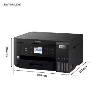 EPSON EcoTank L6260 tintni pisač, 3u1, A4, 1200x4800, 33 str./min, USB, Wi-Fi, LAN, 5 godina jamstva nakon besplatne registracije