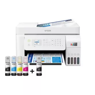 EPSON pisač EcoTank L5296, 4u1, A4, 1440x5760dpi, 33ppm, USB, Wi-Fi, LAN, bijeli