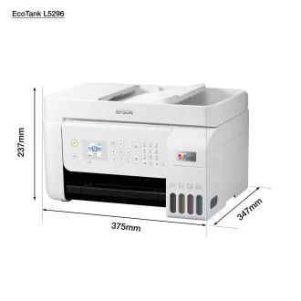 EPSON pisač EcoTank L5296, 4u1, A4, 1440x5760dpi, 33ppm, USB, Wi-Fi, LAN, bijeli