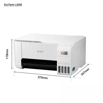EPSON pisač EcoTank L3256, 3u1, A4, 1440x5760dpi, 33ppm, USB, Wi-Fi, bijeli
