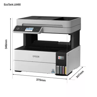 EPSON EcoTank L6460 tintni pisač, 3u1, A4, 1200x4800dpi, 37ppm, USB, obostrani ispis, 5 godina jamstva nakon besplatne registracije EPSON EcoTank L6460 tintni pisač, 3u1, A4, 1200x4800dpi, 37ppm, USB, obostrani ispis, 5 godina jamstva nakon besplatne registracije
