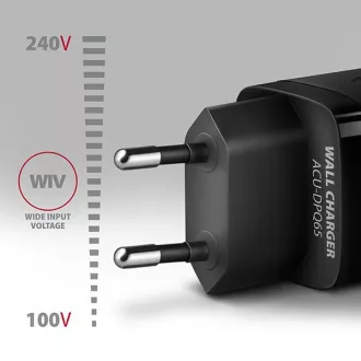 AXAGON ACU-DPQ65, GaN mrežni punjač 65W, 3x port (USB-A + dual USB-C), PD3.0/QC4+/PPS/Apple, crni AXAGON ACU-DPQ65, GaN mrežni punjač 65W, 3x port (USB-A + dual USB-C), PD3.0/QC4+/PPS/Apple, crni