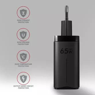AXAGON ACU-DPQ65, GaN mrežni punjač 65W, 3x port (USB-A + dual USB-C), PD3.0/QC4+/PPS/Apple, crni AXAGON ACU-DPQ65, GaN mrežni punjač 65W, 3x port (USB-A + dual USB-C), PD3.0/QC4+/PPS/Apple, crni