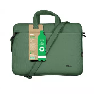 TRUST Laptop Case 16 "Bologna Slim Laptop Bag Eco, zelena