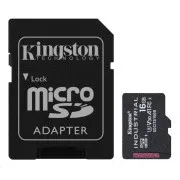 Kingston 16GB microSDHC Industrial C10 A1 pSLC kartica + SD adapter