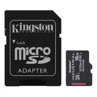 Kingston 16GB microSDHC Industrial C10 A1 pSLC kartica + SD adapter
