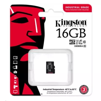 Kingston 16GB microSDHC industrijska C10 A1 pSLC kartica pojedinačno pakiranje